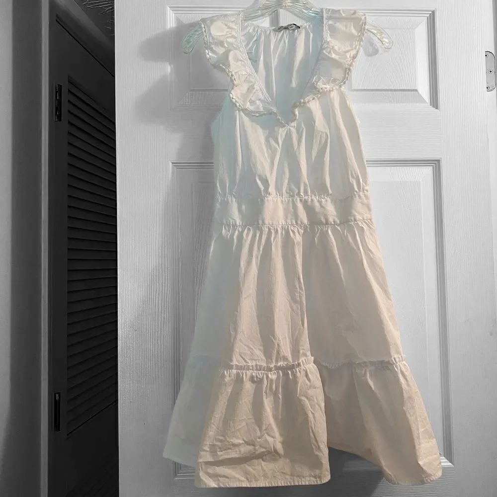 Rebecca Minkoff White Ruffle Mini Dress Size Small
